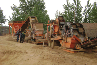 Extraction equipment of iron powder from weathered sand